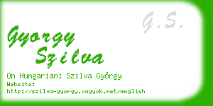 gyorgy szilva business card